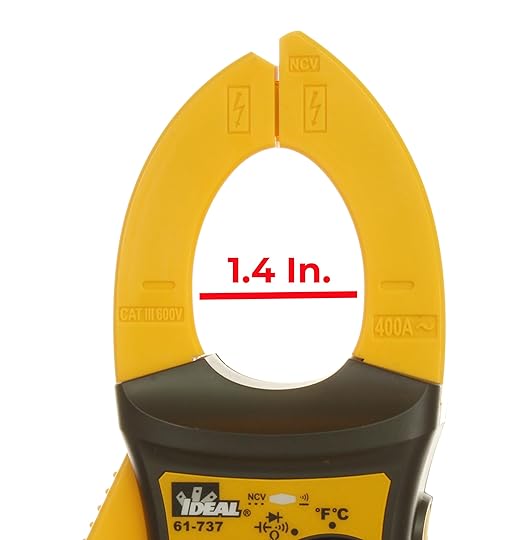 Ideal Electrical INC. 61-737 Digital AC Clamp Meter 400 Amp 600-Volt