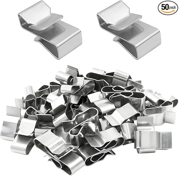 100 PCS Trailer Frame Wire Clips, 0.72"/18mm Steel Trailer Wiring Clips for Automotive Wires Management, Cable Organization for Boat Trailer, Fishing Boat, Car Accessories (100 PCS)