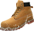 Work Boots for Men Waterproof Soft Toe Non Slip Comfortable Leather Workboots