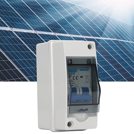 DC Disconnect Switch Electrical Breaker 1000V 25A Miniature Circuit Box IP65 Solar PV System Isolation Overvoltage Overload Protection