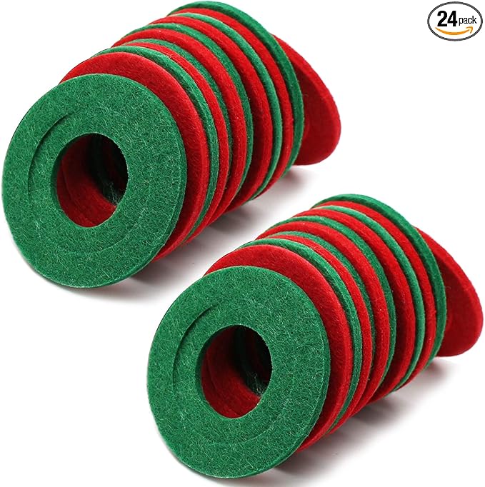 TKDMR Battery Terminal Anti Corrosion Washers Fiber - Battery washers Battery Terminal Protector Car Battery Corrosion prevention shim (24, Red)