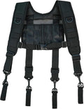 KUNN Tactical Police Suspenders for Duty Belt Harness Law Enforcement with Adjustable Strap and 4 Tool Belt Loops