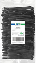 HS Durable Plastic Zip Ties 4 Inch (Bulk-1000 Pack) Small Tie Wraps Thin 18 Lbs Self-Locking Nylon Cable Ties for Electronics Organizer, Wire Zip Ties UV Rated Black