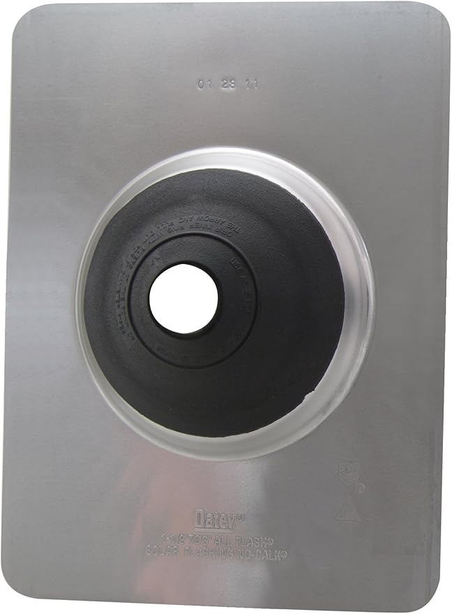Oatey G12801 Solar Roof Flashing, Galvanized, 1-Pack, Gray