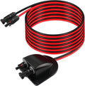 Solar Cable Entry Gland with 3FT 10AWG Solar Extension Cable MC4 Connectors Solar Junction Box Fit for RV Boat Camper & Van Lnstallations Tinned Copper Wire