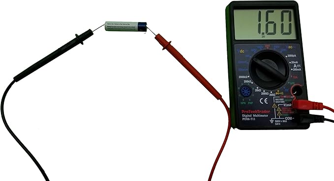 Large Screen Multimeter - Volts Ohms Amps Transistor (hFE) Square Wave Output Diode & Audible Continuity Tester with Buzzer