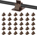 Viaky Adjustable Cable Clips, 30 Pcs Brown Adhesive Holder Ideal Cord Winder Management for Organizing Wires-Car Home Office and Desk Nightstand