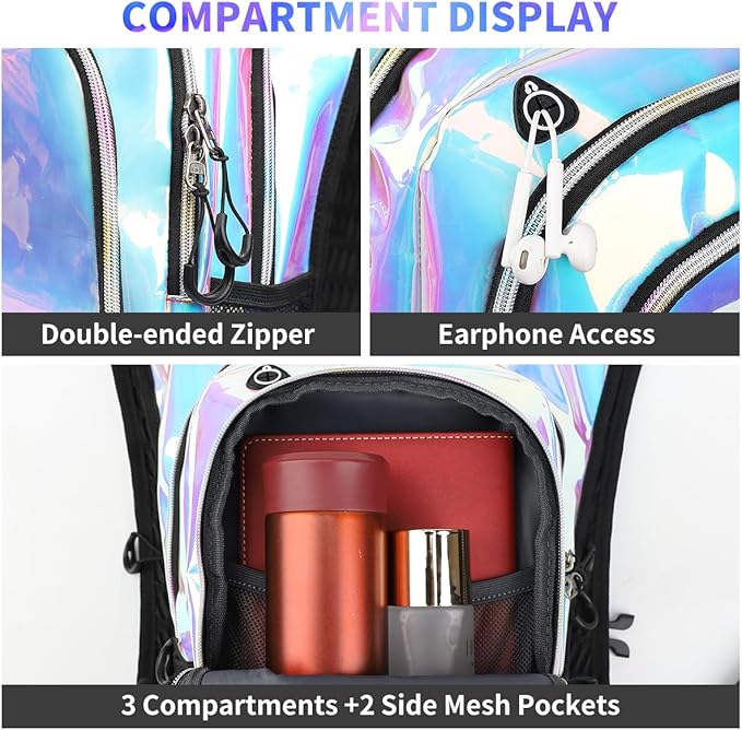 Hydration Pack, Hydration Backpack with 2L Hydration Bladder, Festival Essential Water Backpack, Lightweight Hydration Bag Hydropack Hydro for Running, Biking, Music Festival Gear, Rave