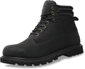 Steel Toe Work Boots for Men, 6-Inch Non Slip Comfortable Leather Waterproof Industrial Construction Safety Workboots