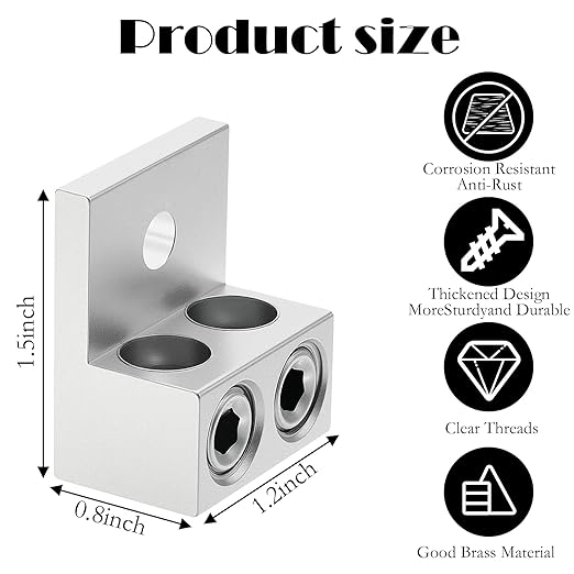 4 Pieces Dual Aluminum Ground Lug - Dual Rated Double Wire Barrel Aluminum Mechanical Lug (2/0) for Electrical Panels Solar Systems Circuit Breakers