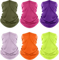 Fuinloth Neck Gaiter, 6 Pack Cooling UV Protection Bandana Face Mask Gator Scarf for Men Women