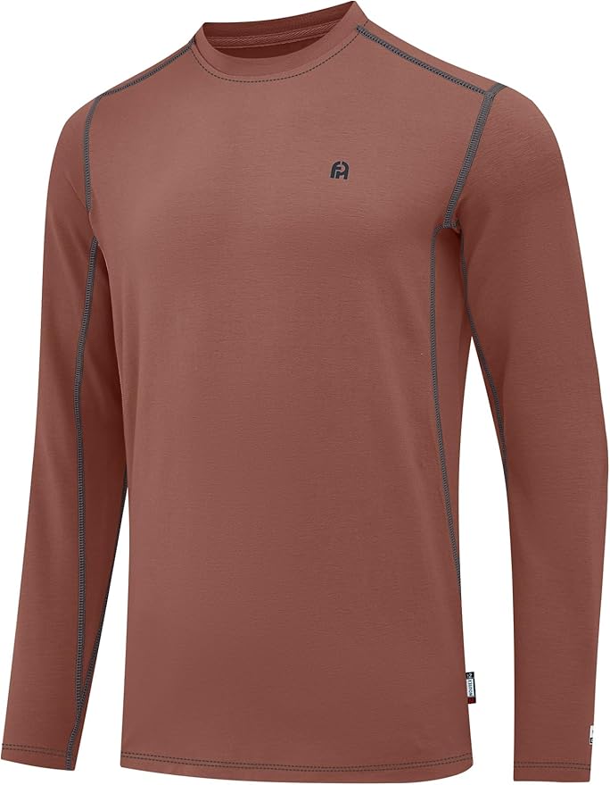 FR Shirts for Men 6oz Lightweight Stretch Work Shirt with Decorative Shoulder Stitch Design Flame Resistant Long Sleeve CAT2
