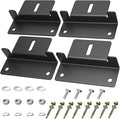 4 PCS Solar Panel Mounting Z Brackets,Lightweight Aluminum Solar Panel Mounting Brackets for RVs, Trailers, Boats, Vans, Campers
