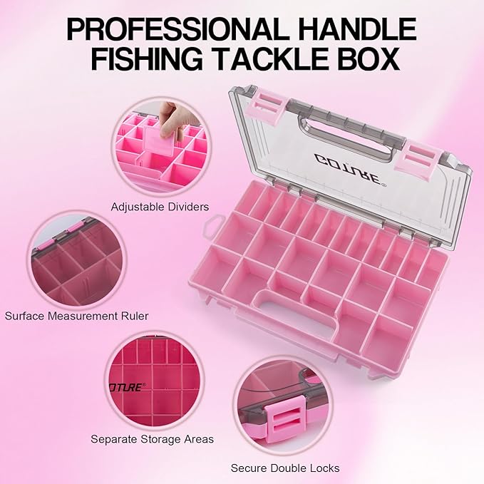 Goture Pink Fishing Rod and Reel Combo - ML Action Spinning Reel Pole with Pink Bag - Telescopic Rod Kit for Starter Travel Saltwater Freshwater, Gift for Woman