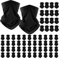 Jecery 60 Pcs Neck Gaiter Face Cover UV Protection Scarf Bulk Mask Breathable Balaclava Bandana for Men Women Outdoor Sports