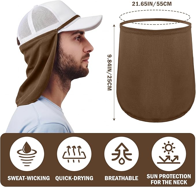 Tatuo Neck Drape UV Sun Protection Gaiter Adjustable Unisex Multifunctional 2 in 1 Face Covering for Outdoor Sports Fishing