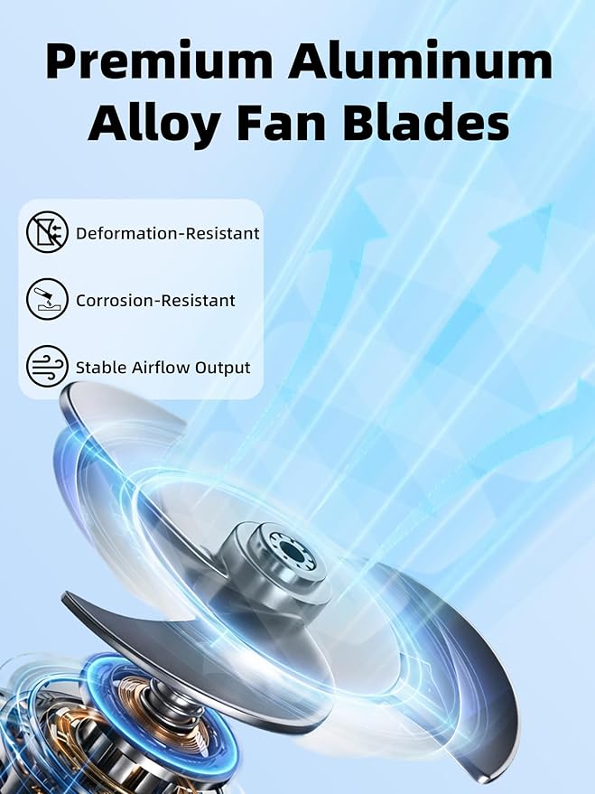 10 Inch Shutter Exhaust Fan, 890 CFM High-Speed Wall Mounted Exhaust Fan, 45dB Quiet Cooling Ventilation Attic Fan for Shed, Garage, Greenhouse, Basement, Chicken Coop, Generator Room, Black
