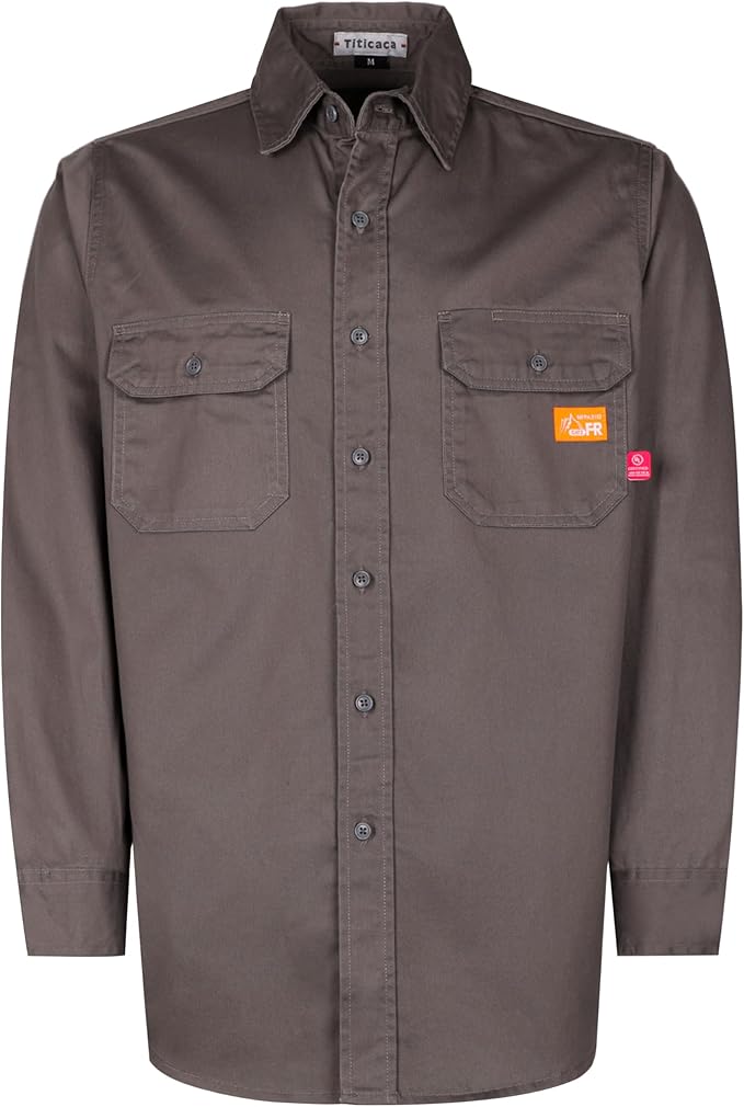 Titicaca FR Shirt Flame Resistant Work Shirt Men's Cotton 7.5oz Welding Shirt