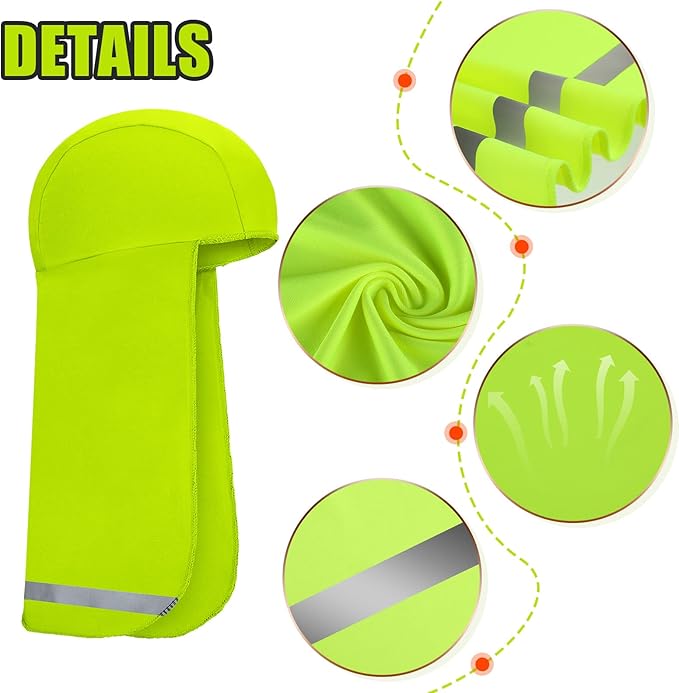 Sintege 4 Pieces Sun Shade Hat Neck Sun Shade Hat Cooling Skull Cap