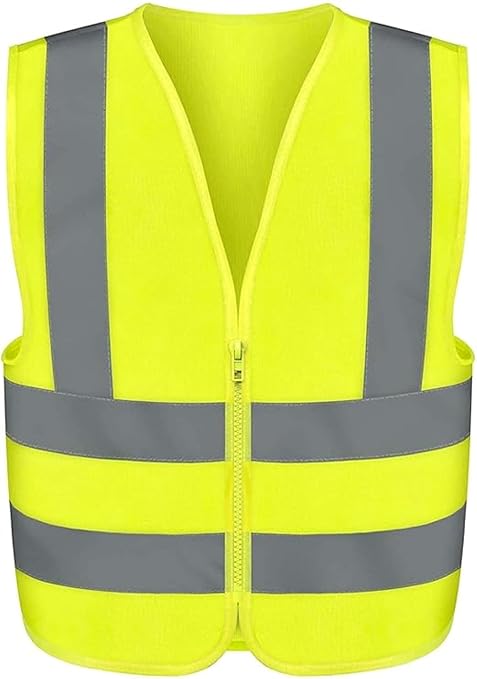 Neiko High Visibility Safety Vest ANSI Class 2, No Pocket, Neon Yellow, 3X-Large (3XL)