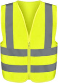 Neiko High Visibility Safety Vest ANSI Class 2, No Pocket, Neon Yellow, 3X-Large (3XL)