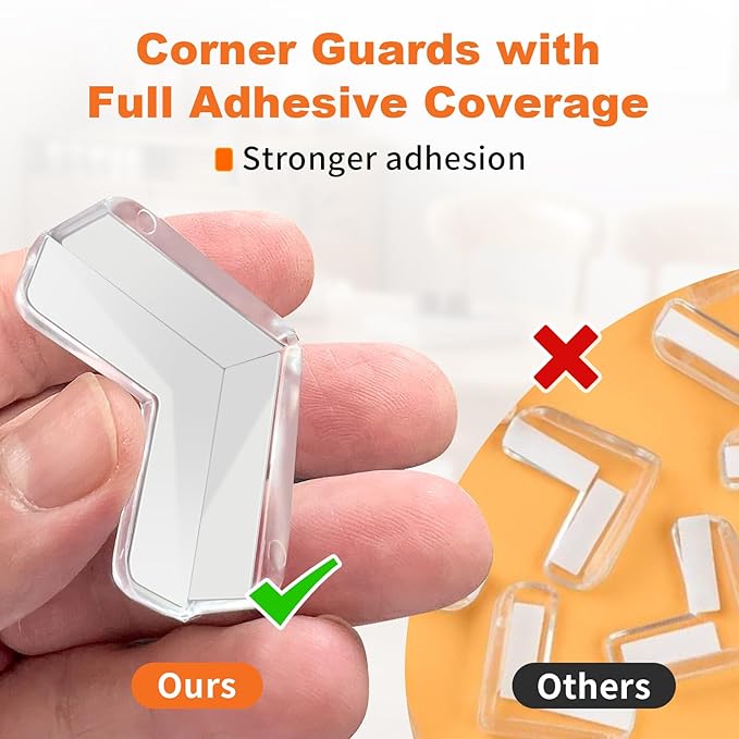 Corner Guards, (24 Pack) Corner Protectors Baby Proof Corners and Edges Furniture Table Protectors Corner Covers Baby Safety Bumpers Cushion, Baby Proofing, Clear