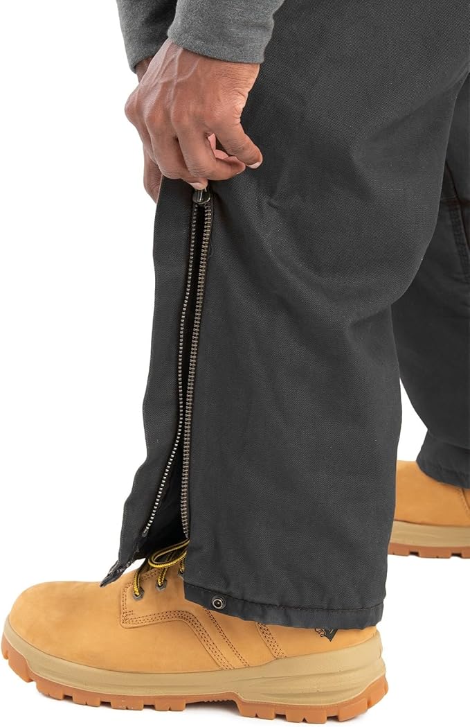 Berne Men's Heartland Insulated Washed Traditional Duck Bib Overall