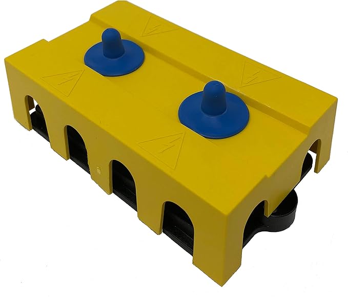 BusBar - Dual 250 Amp 4-Post Power Distribution Block - 5/16" & 5/16" Stainless Steel Posts for Marine, Solar, and Automotive Use - Made in USA