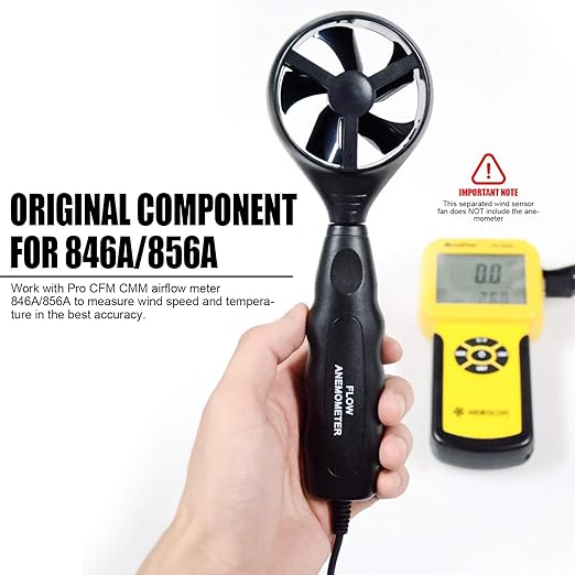 Replacement Wind Sensor Wand for BTMETER BT-856A BT-846A Pro HVAC Anemometer - (Sensor Vane ONLY, Anemometer NOT Included)