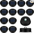 Jeyiour 12 Pack Solar Light Replacement Tops Replacement Solar Light Parts Waterproof LED Panel Lantern Lid Outdoor Top Kit for Hanging Lanterns Patio Decor(3.15 in)