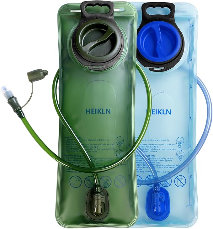 Hydration Bladder 1.5L-2L-2.5L-3L,Leak Proof Water Reservoir, BPA Free Military Water Storage Bladder Bag Hydration Pack Replacement Easy Clean for Bicycling Hiking Camping Hunting Running