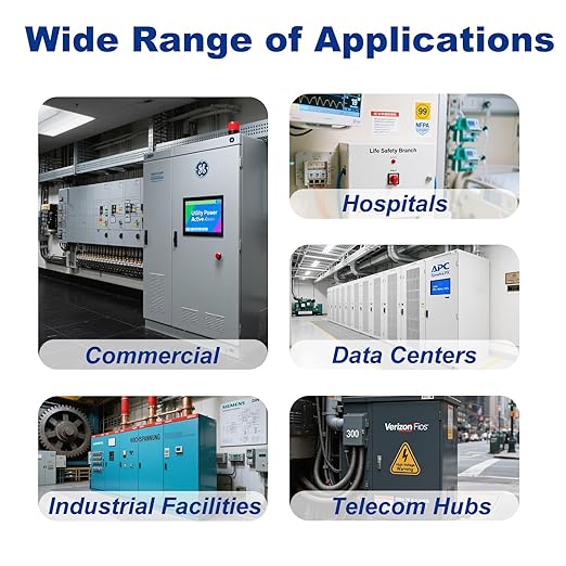 63A 110/120V Triple Power Automatic Transfer Switch,Automatic Switching Between Utility Power、Generator and Inverter,Overcurrent Protection,Overvoltage and undervoltage Protection
