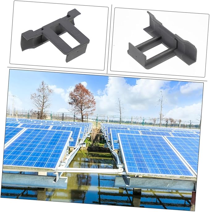 Milisten 12pcs Solar Panel Drainage Clips Buckles for Stagnant Water Removal and Reusable Photovoltaic Panel Accessories