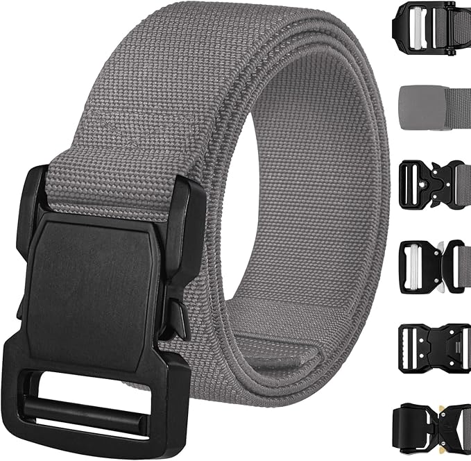 TECEUM Tactical Belt – Heavy-Duty & Quick Release – Military, Work, Rigger, Duty & Utility Belt for Men