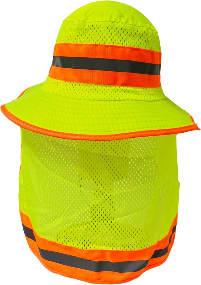 Packable and Adjustable Reflective Neon Boonie Sun Hat