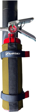 Bartact - 2.5 lb Roll Bar Fire Extinguisher Mount for Vehicle Holder, Adjustable Fire Extinguisher Holder Mount, US Made Universal Vehicle Fire Extinguisher Holder Fits All Roll Bars (Coyote)