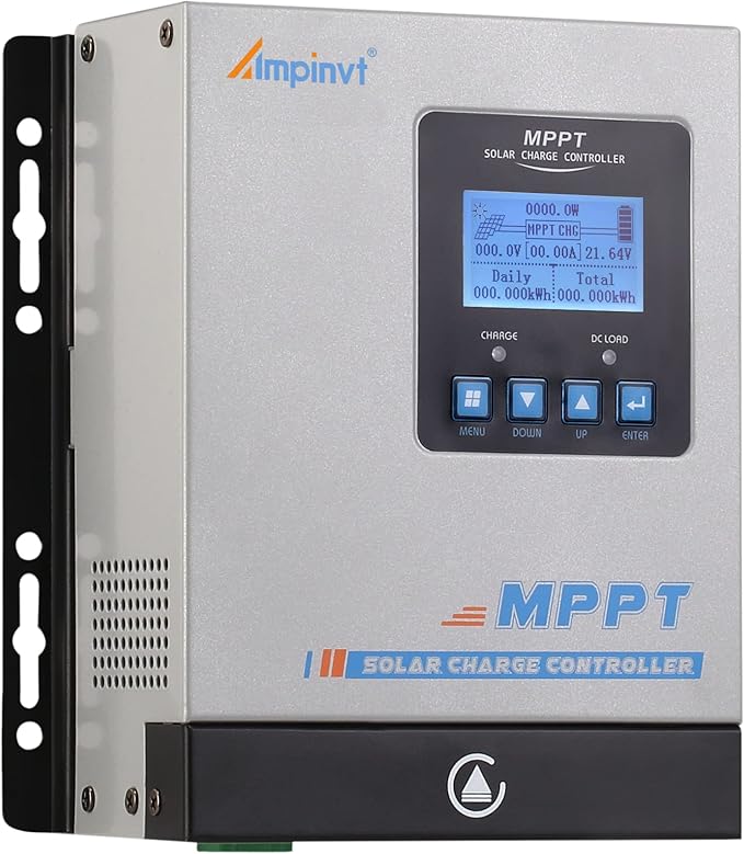 40A Solar Panel Charge Controller MPPT, Solar Battery Regulator 12v 24v 36v 48v auto max 150v PV Input, fit for Sealed Gel AGM Flooded Lithium Battery…