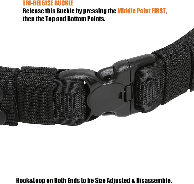 TACNEX Duty Belt 1.5" Law Enforcement Police Security Nylon Utility Work Belts