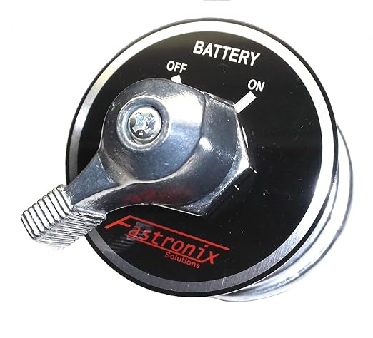 Fastronix High Current Double Pole (DPST - 4-Post) Master Battery Disconnect Switch with Face Plate