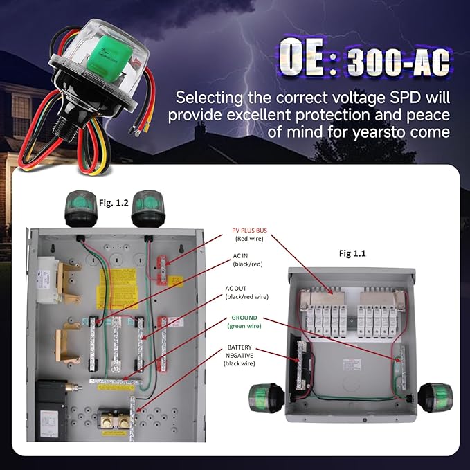 300-AC Surge Protection Device is Designed for Indoor and Outdoor Applications and Suitable Can Protect Wires,Transformers