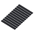 Garosa 100Pcs Trailer Frame Wire Clips Plastic Cable Clips S Clip Electrical Cord Management 1.5 Inch Solar Panel Wire Clip Black for PV Wiring Boat Cable Boat