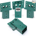 Mofeez Outdoor 4x4 Compound Angle Brackets for Deer Stand Hunting Blinds Shooting Shack (Green, Set of 4)