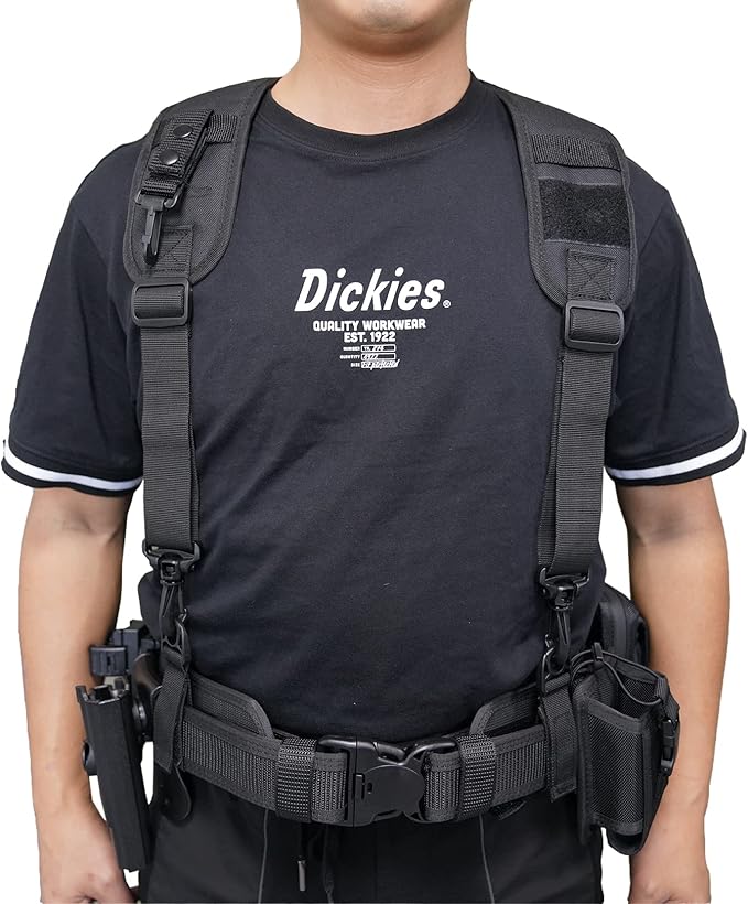 MELOTOUGH Tactical Suspenders for Duty Belt Harness,Police Suspenders Duty belt Padded Adjustable