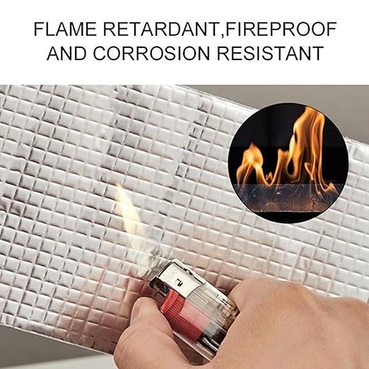 ADHES Butyl Tape Waterproof Tape, 2in x 16ft Aluminum Foil Tape Sealan Tape for RV Repair, Window, Boat and Pipe Sealing, Glass & EDPM Rubber Roof Patching, 40Rolls(Model:RA100-1,Glue Color:White)