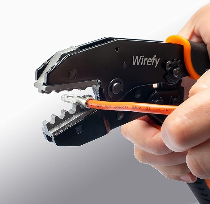 Wirefy Crimping Die for Non-Insulated Terminals 20-10 AWG | Interchangeable Quick-Change Die for Wirefy Crimping Tools | Professional 3D Crimping Accessory