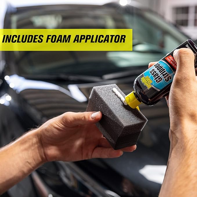 Invisible Glass 91411 Glass Stripper – Hard Water Spot Remover | Strips Coatings, Waxes, Oils & Road Film | Preps Windshields for Rain Repellent & Ceramic Coating – 4 Fl Oz (Pack of 2)