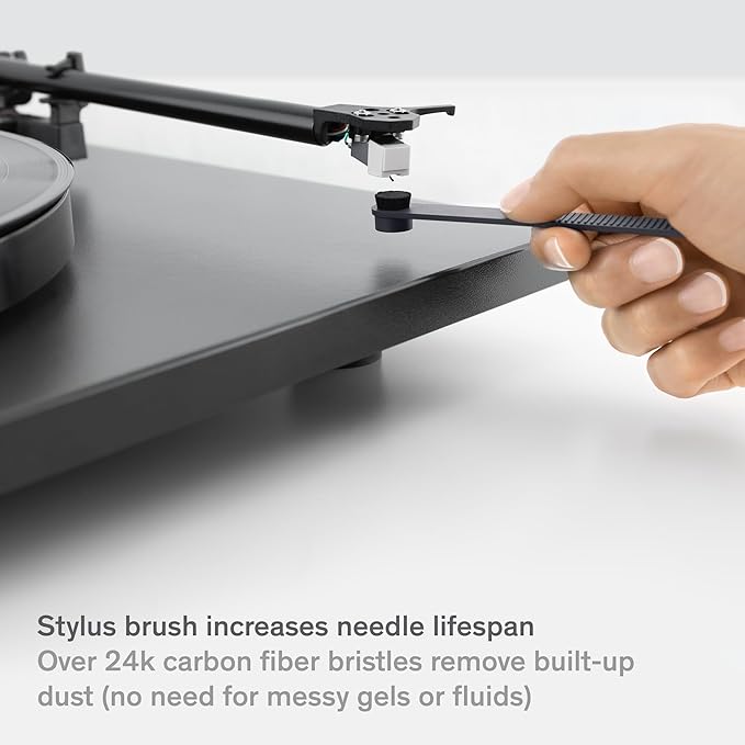 Boundless Audio Vinyl Record Cleaning Kit - 8-in-1 Vinyl Cleaner Kit Includes Carbon Fiber & Velvet Record Brushes, Stylus Brush, Cleaning Solution, Microfiber Cloths & Metal Case