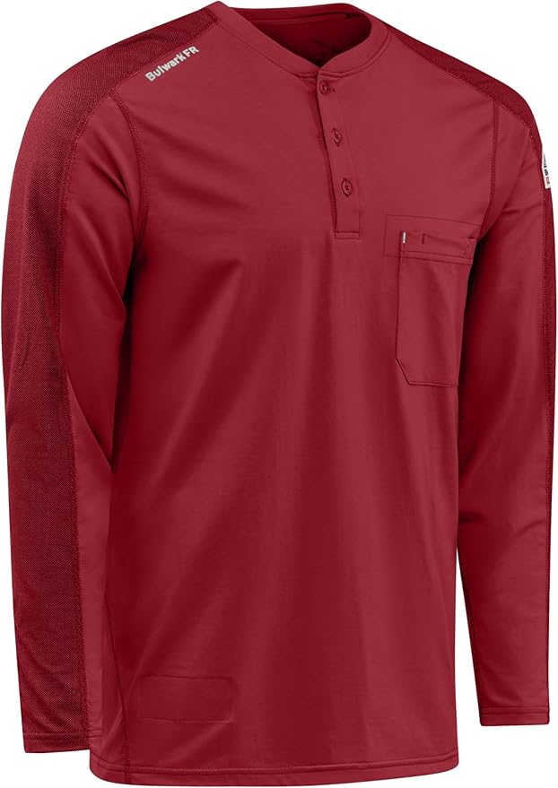Bulwark FR Men's Flame Resistant Flex Knit Henley