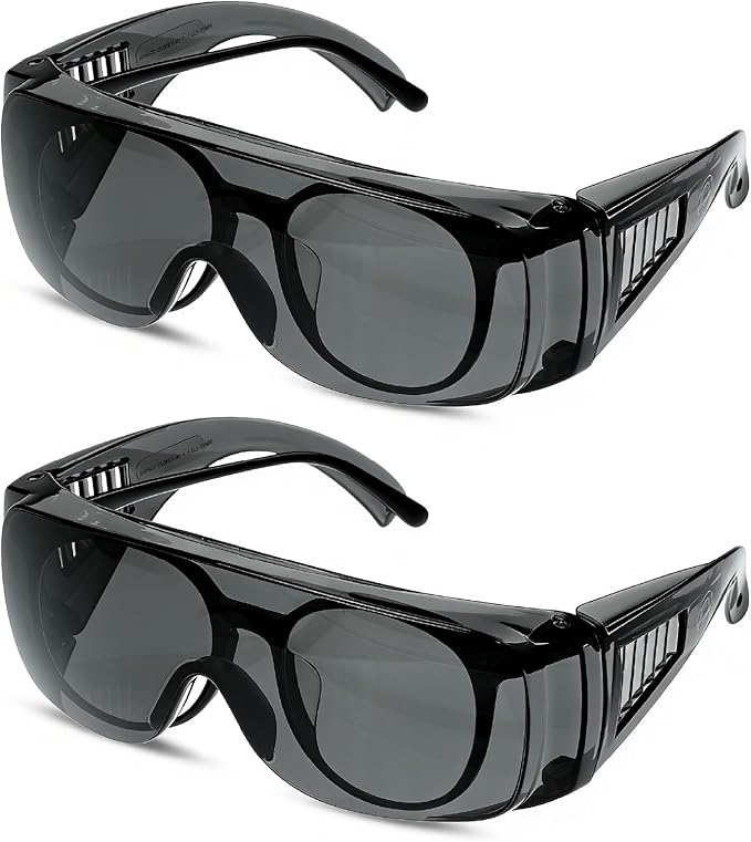 UNCO- Safety Goggles Over Glasses, Protective Goggles, Anti Fog, Work, Safety Glasses Over