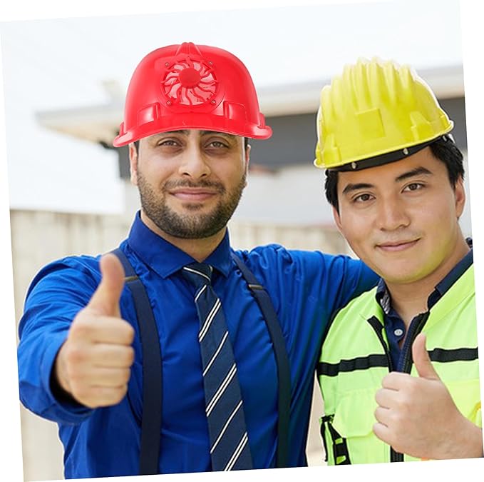 Solar-powered Fan Hard Hat for Construction Workers Cooling Helmet Breathable Design for Outdoor Work Protective Safety Cap for
